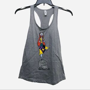 Disney’s The Nightmare Before Christmas Sally Graphic Racerback Grey Tank Top